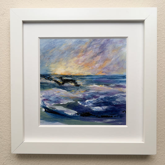 Exploration Quartet 4 | 6"x6" Painting in 9"x9" Frame