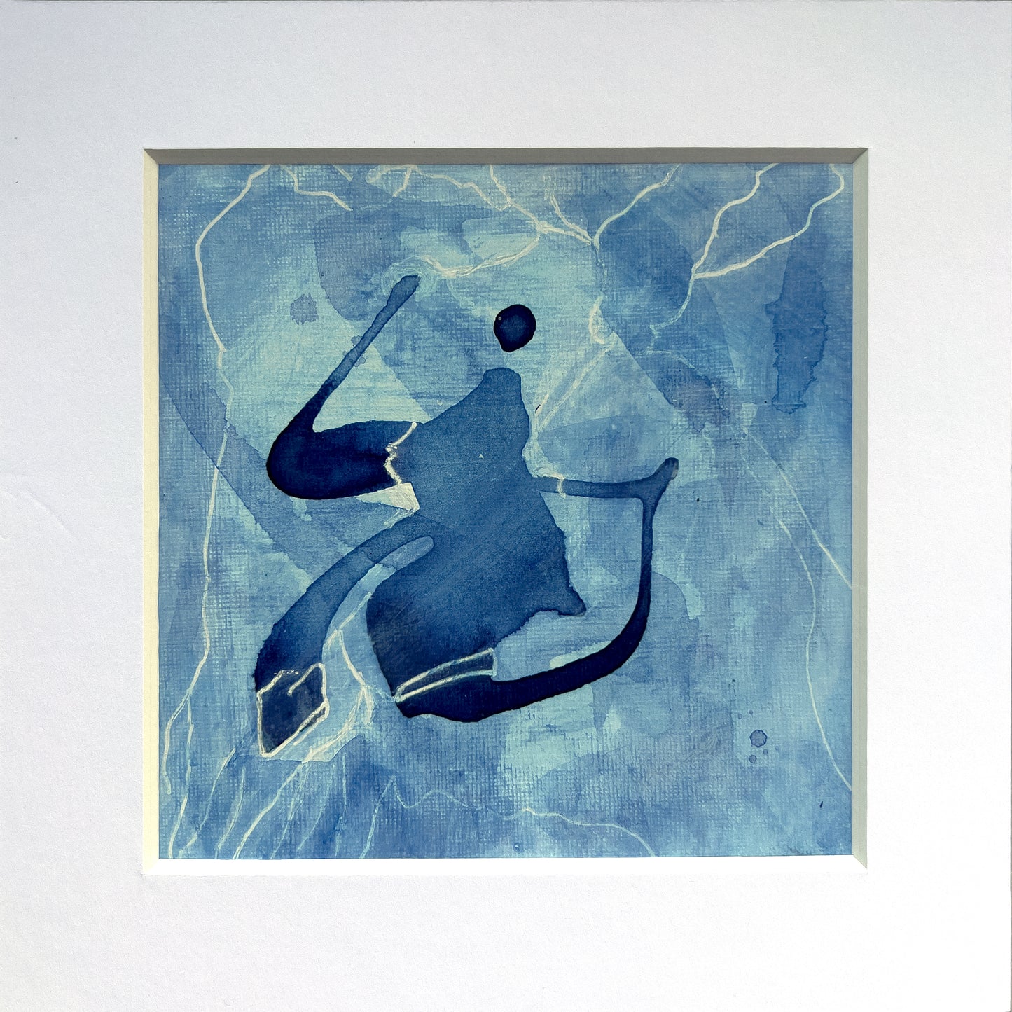 I Feel Free | 5.5" x 5.5" Painting in 8"x8" Mat