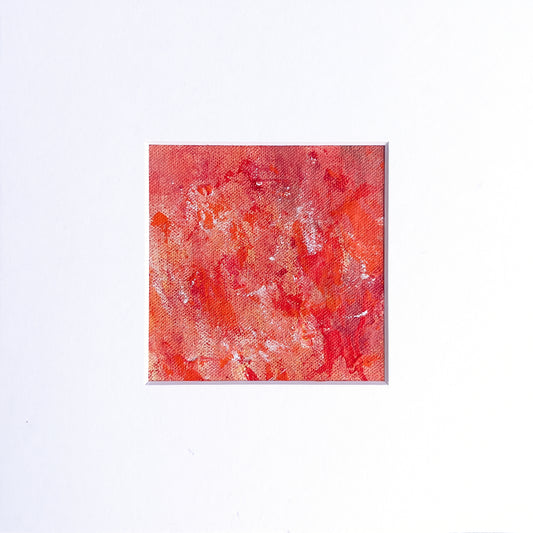 Polyphonic Fantasy 10 | 3.5" x 3.5" Painting in 9"x9" Frame with 8"x8" Mat