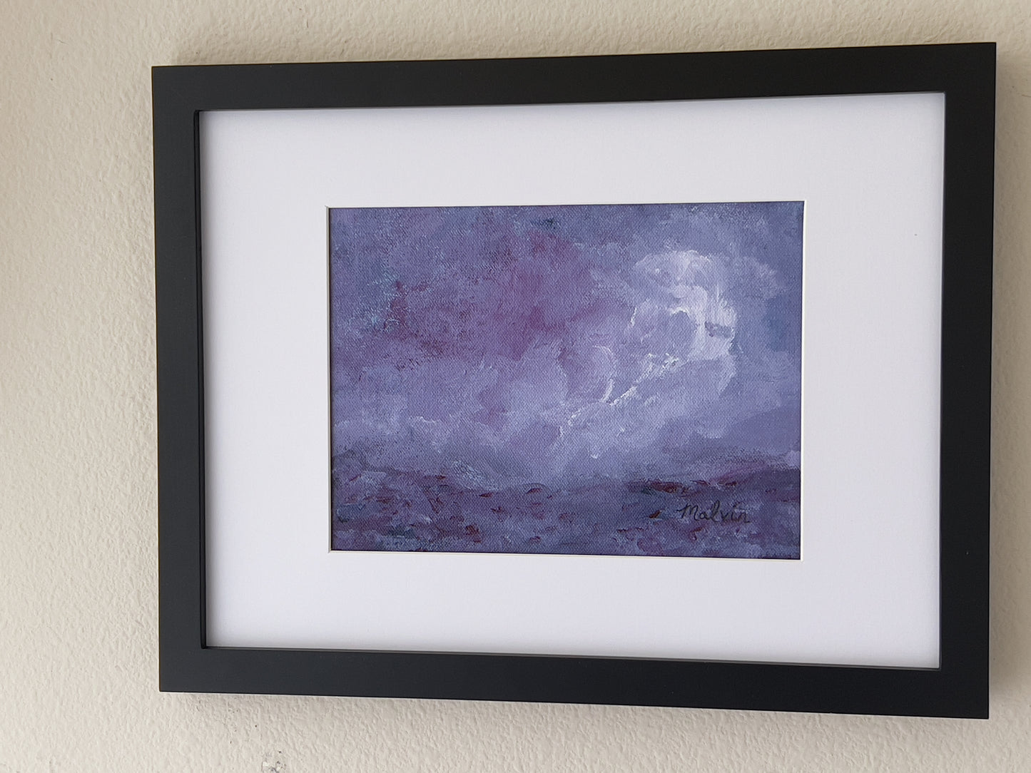 Prayerful Melody | 7.5"x5.5" Painting in 10"x13" Frame