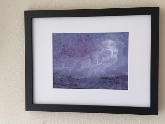 Prayerful Melody | 7.5"x5.5" Painting in 10"x13" Frame
